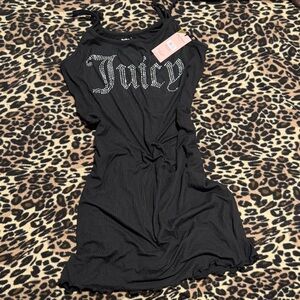 Juicy Couture Black Dress with Silver Accents